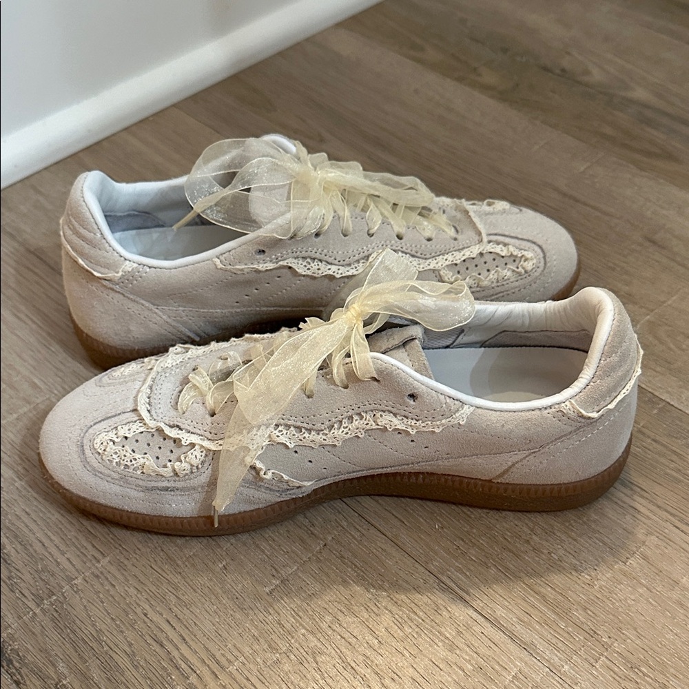 Alohas Tb.490 Rife Crochet Leather Women's Sneakers - Picture 5 of 7